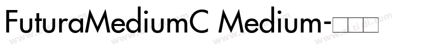 FuturaMediumC Medium字体转换